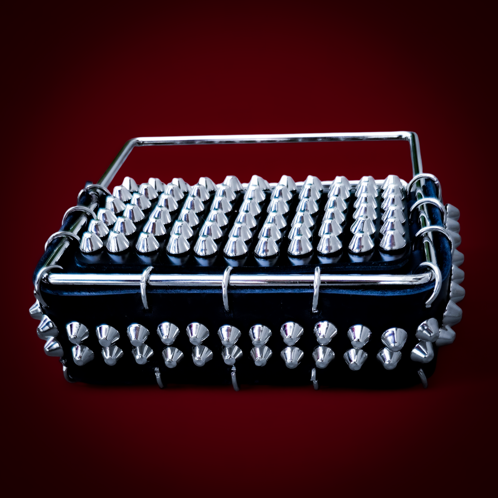 Leather bag limited adition with rivets