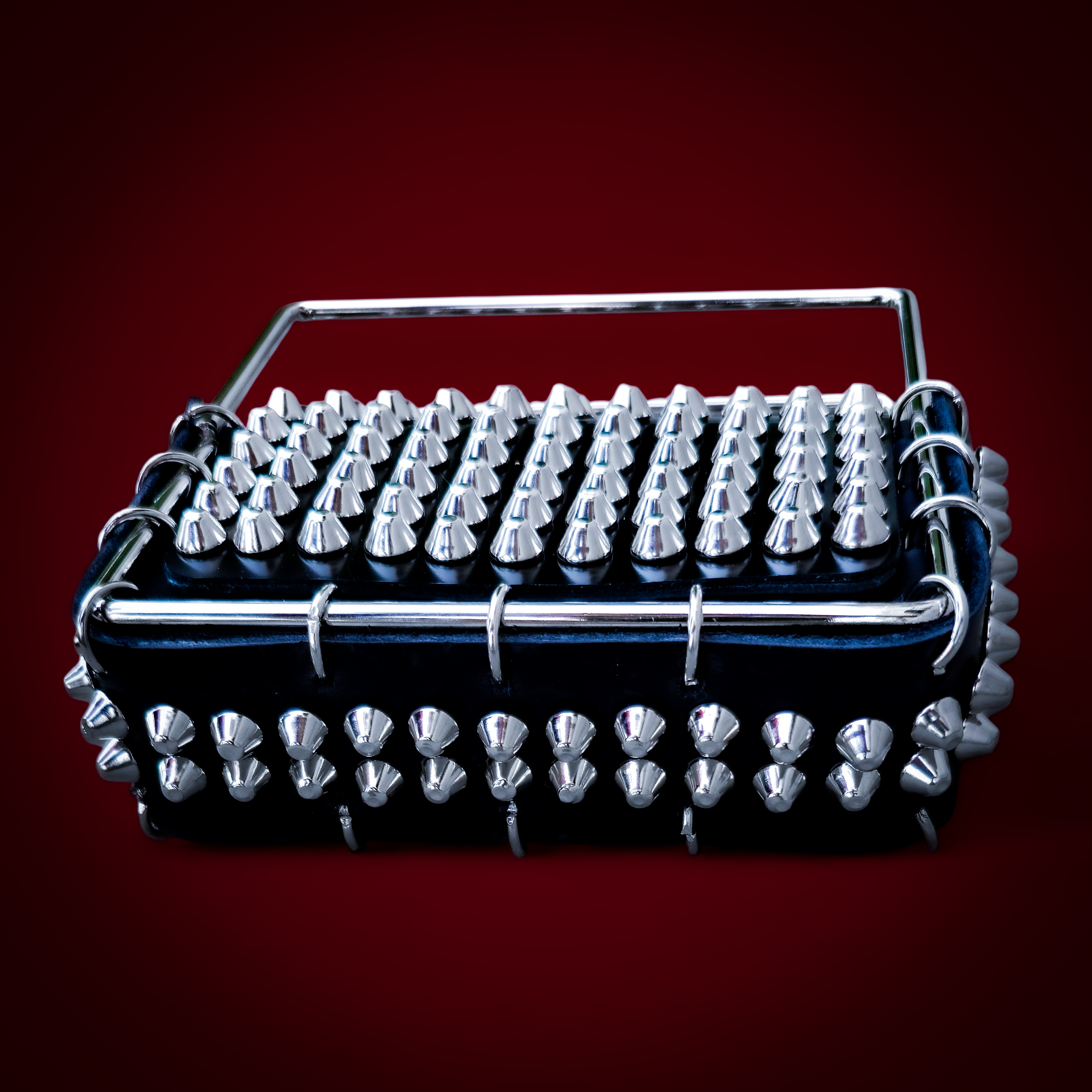 Leather bag limited adition with rivets