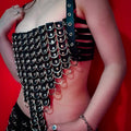 Leather corset top