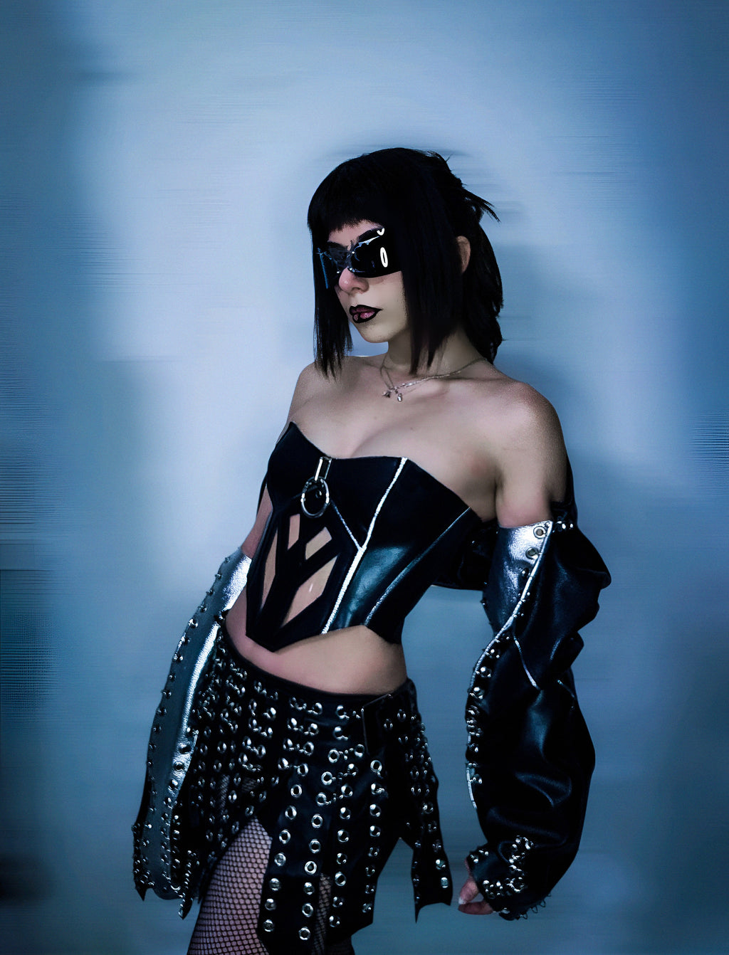 Cyberpunk leather set