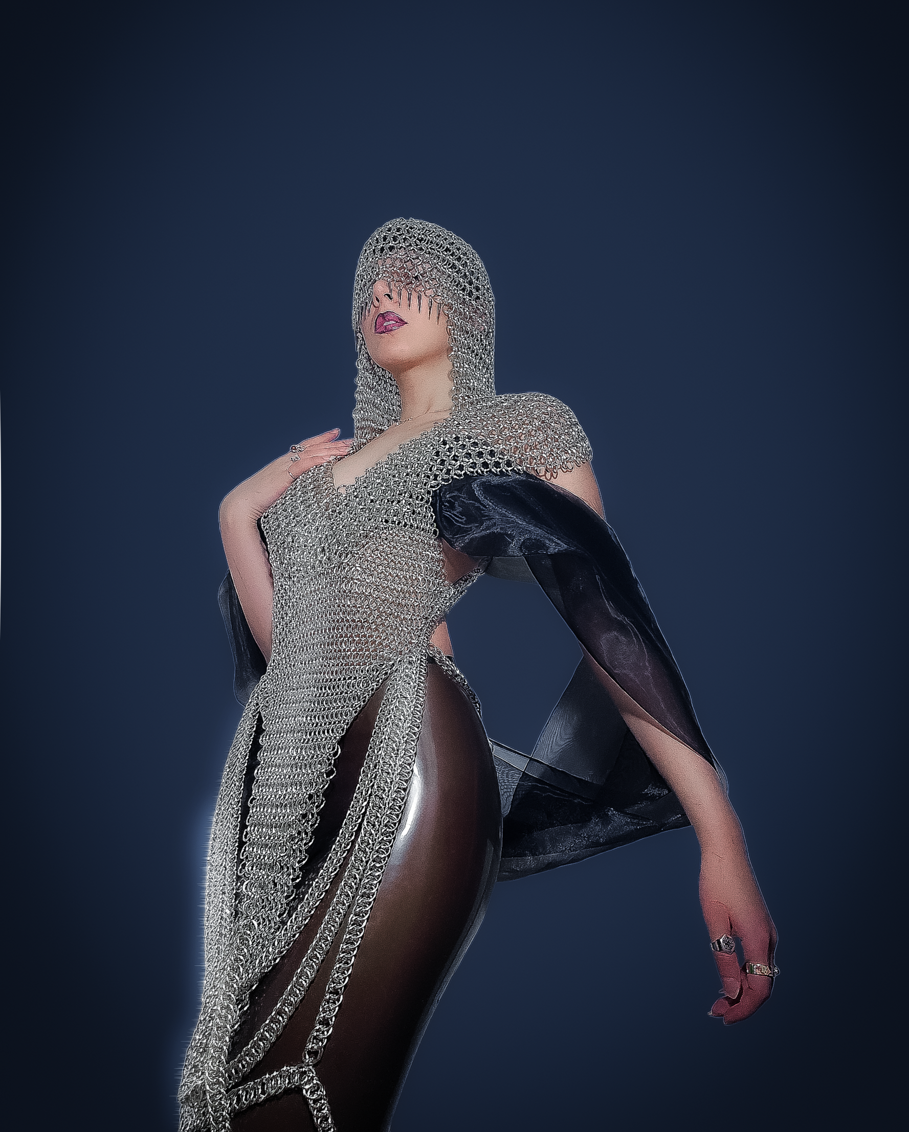 Chainmaille headpice