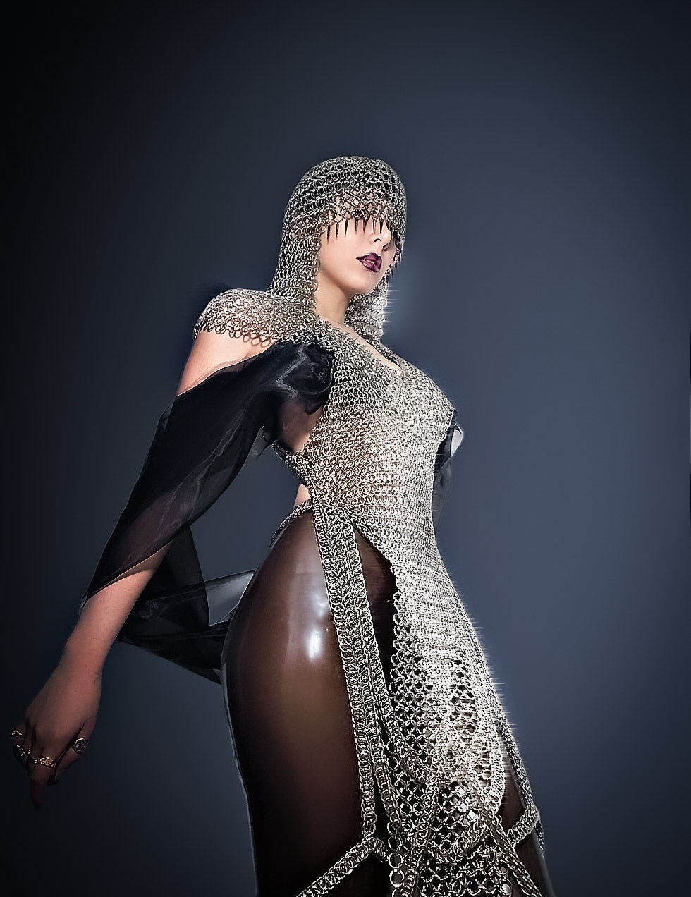 Chainmaille headpice