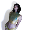 Tranclucent textured latex top
