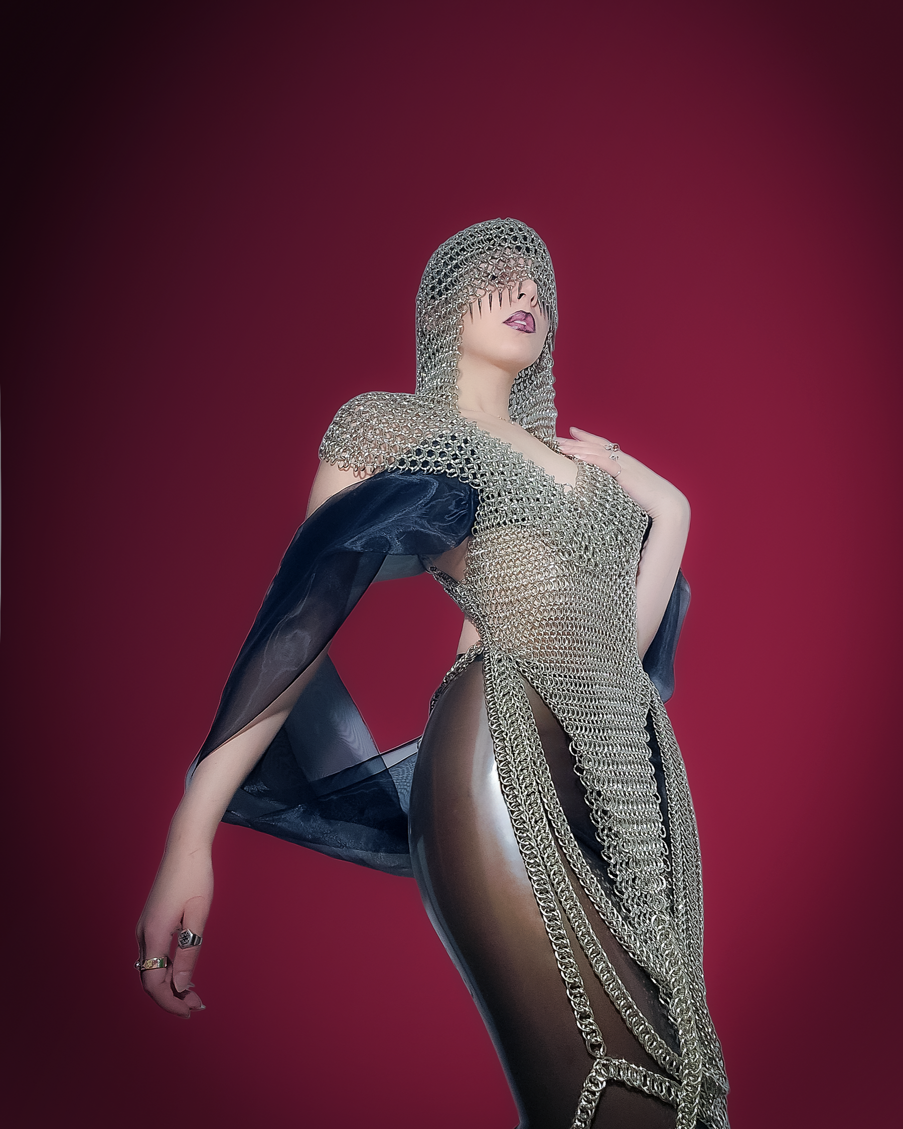 Chainmaille headpice