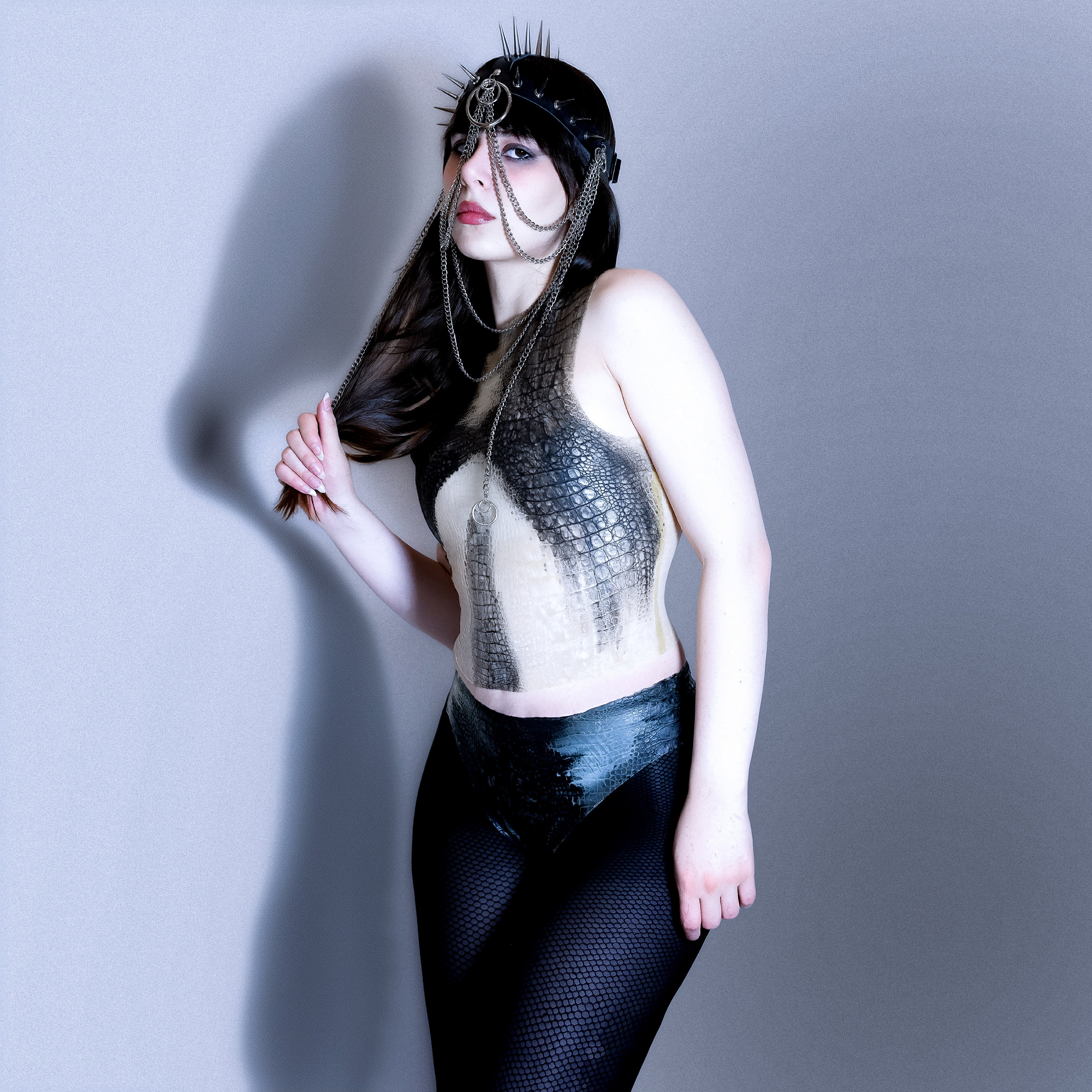 Latex top,handmade textured latex limited edition
